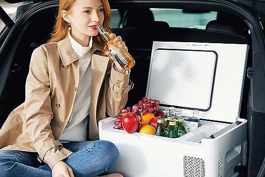 Mobicool 15 litres Car Fridge/Freezer with Compressor for SUV, Sedan | -18 Degree C | MCG 15(OPEN BOX) Mobicool 15 litres Car Fridge/Freezer with Compressor for SUV, Sedan | -18 Degree C | MCG 15(OPEN BOX)
